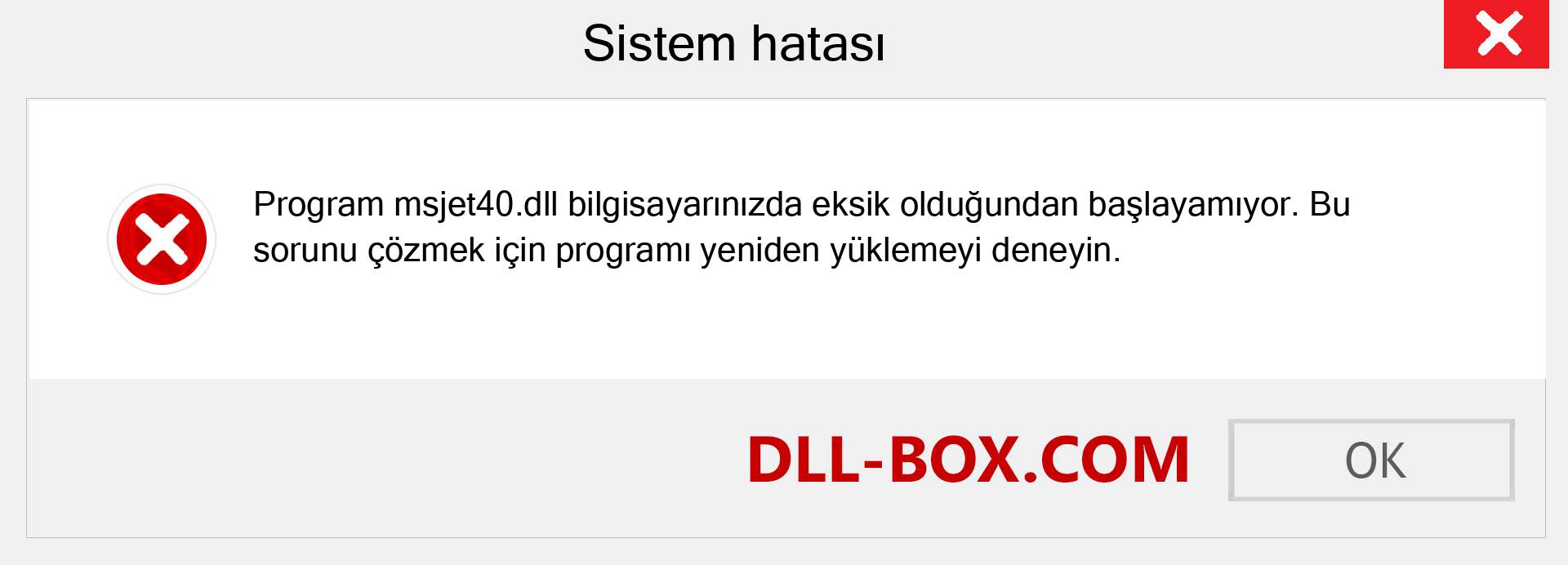 msjet40.dll dosyası eksik mi? Windows 7, 8, 10 için İndirin - Windows'ta msjet40 dll Eksik Hatasını Düzeltin, fotoğraflar, resimler